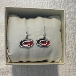 Carolina Hurricanes Oval Earrings